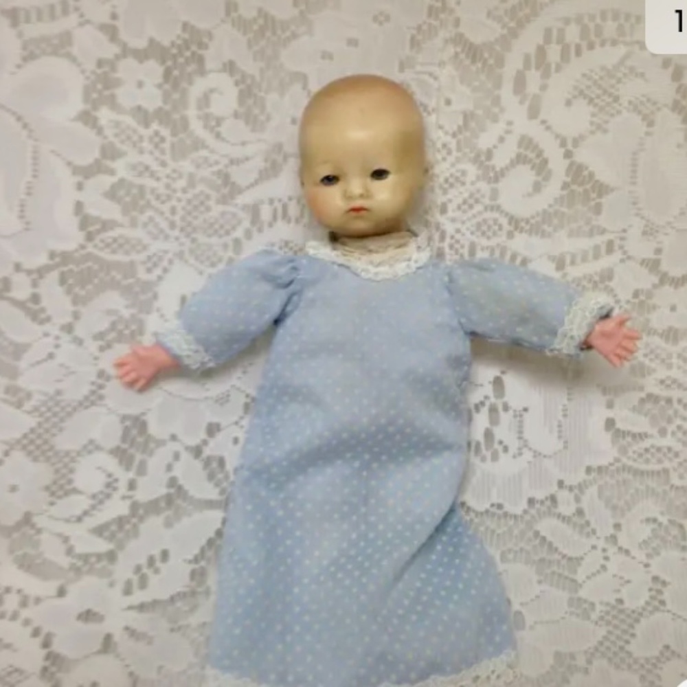 Antique, Beautiful, Armand Marseille German 8in Composition Bye Lo Doll